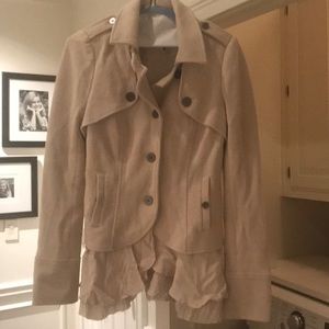 Fun jacket with ruffle detail